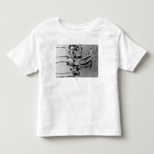 Holoku Hula dansare med musikbandet T-shirt