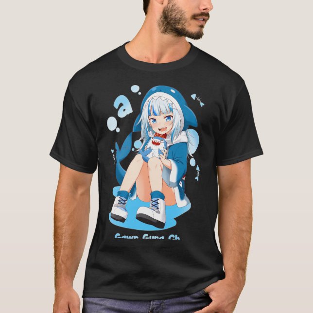Hololive en - Gawr Gura Ch T Shirt (Framsida)