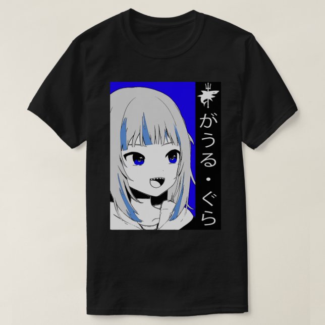 Hololive EN Gawr Gura T Shirt (Design framsida)