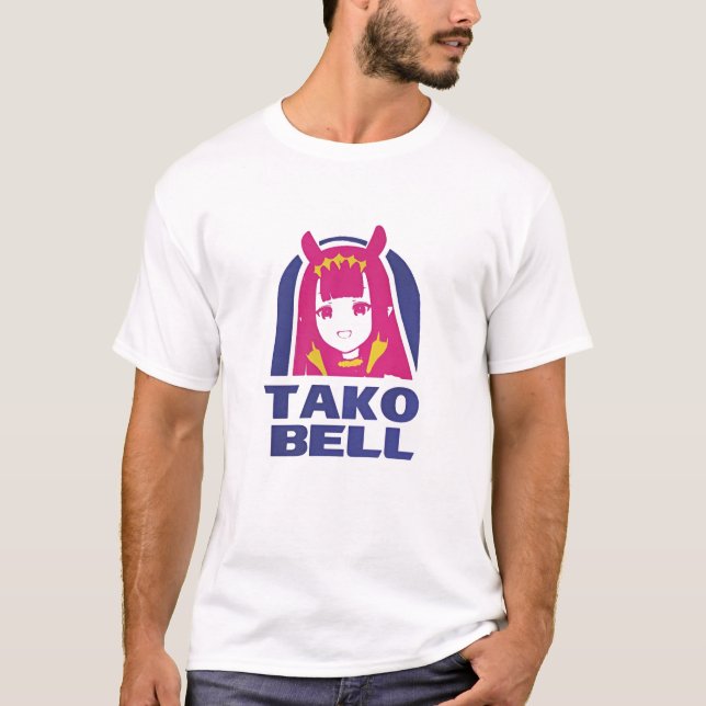 Hololive EN Ninomae Inanis Tako Bell T Shirt (Framsida)