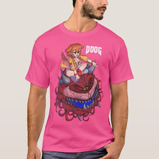 Hololive Gamers - Inugami Korone Doog 2 T Shirt (Framsida)