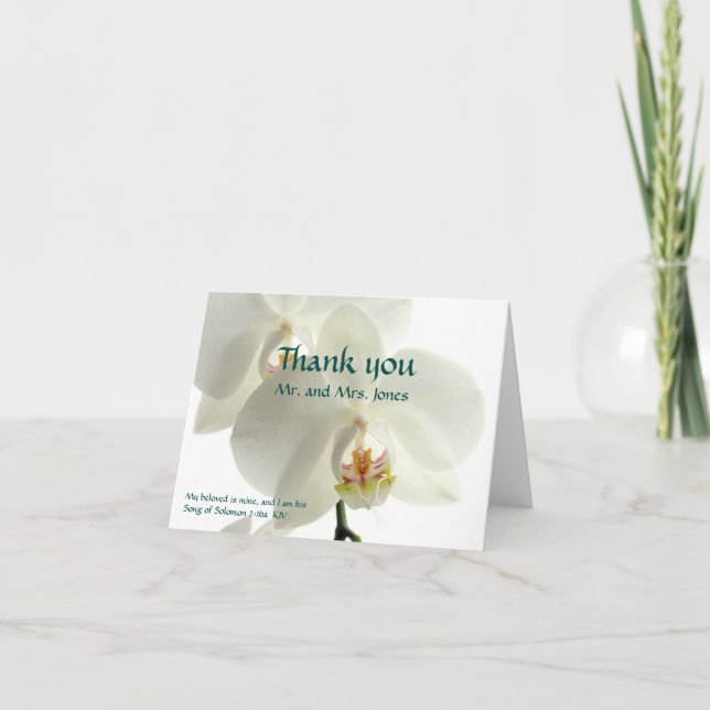 Hölsångens sång 2:16a Min älskade är min. Tack Kort (Framsida)