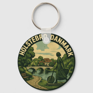 Holstebro Danmark Giacometti Nyckelring