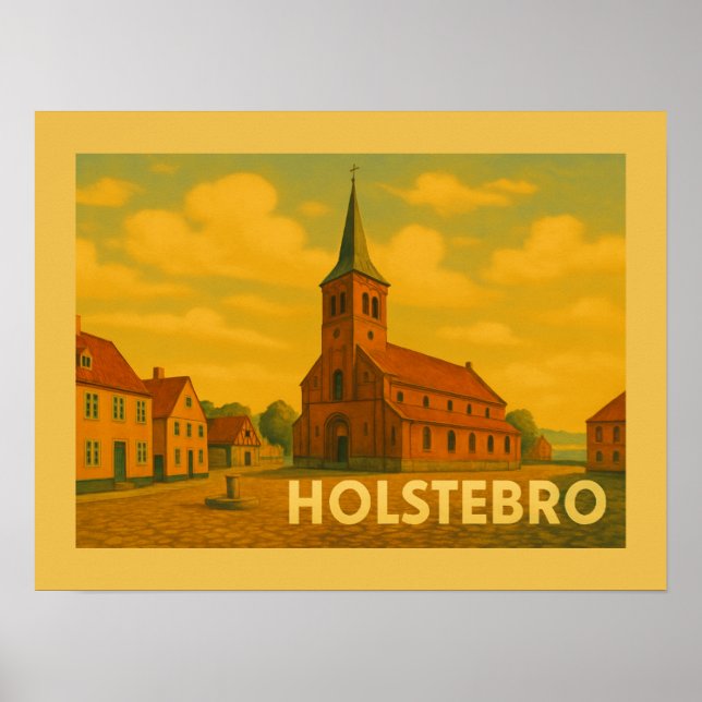 Holstebro Danmark Giacometti Poster (Framsidan)