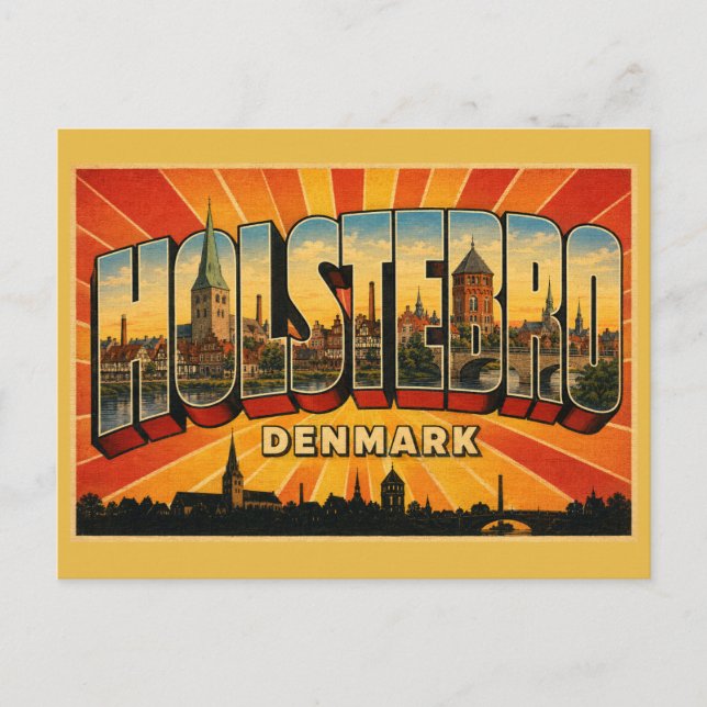Holstebro Danmark Giacometti Vykort (Framsida)