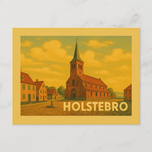 Holstebro Denmark Giacometti Vykort (Framsida)