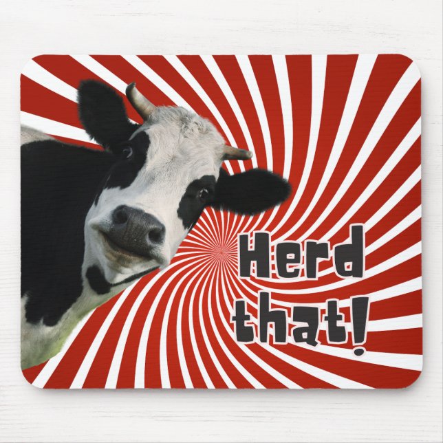 Holstein Cow Älskare! Muspets Musmatta (Framsidan)