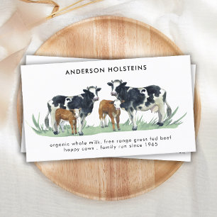 Holstein Cow Breeder Dairy Farm Anpassningsbar QR Visitkort