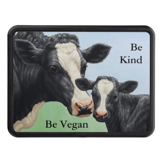 Holstein Cow & Calf Vegan Dragkroksskydd (Framsidan)