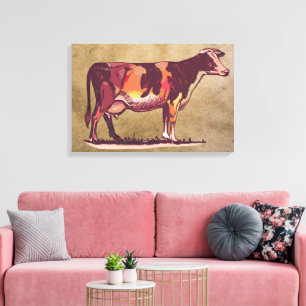 Holstein Cow Canvastryck