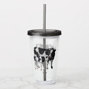 Holstein Cow & Cute Calf Take Away Mugg