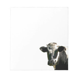 Holstein Cow Farm Animal Dairy Black & White Anteckningsblock