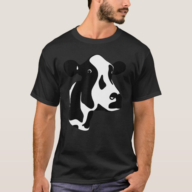 Holstein Cow Farmer T Shirt (Framsida)