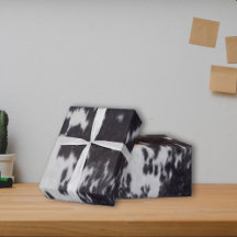 Holstein Cow Faux Leather Natural Göm