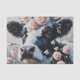 Holstein Cow i Flowers Farm Farmhouse Decoupage