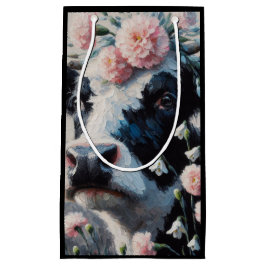 Holstein Cow i Flowers Farm Farmhouse Painting