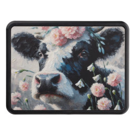 Holstein Cow i Flowers Farm Farmhouse Painting Dragkroksskydd