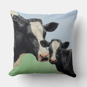 Holstein Cow och Calf Kudde