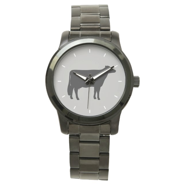 Holstein Cow Silhouette Armbandsur (Framsida)
