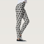 Holstein Cow Silhouettes Mönster Black och Grått Leggings<br><div class="desc">Black Holstein Cow Silhouette Grått och Black Mönster Leggings. Cute leggings för ko älskare. Roligt för gym,  yoga-klass eller bara för att slappna av hemma. Kolla in Jenns Doodle World för ännu mer ovanliga baljväxter och silhuetprodukter från husdjur.</div>