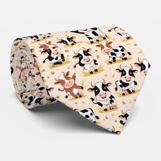 Holstein Cow Tie Slips