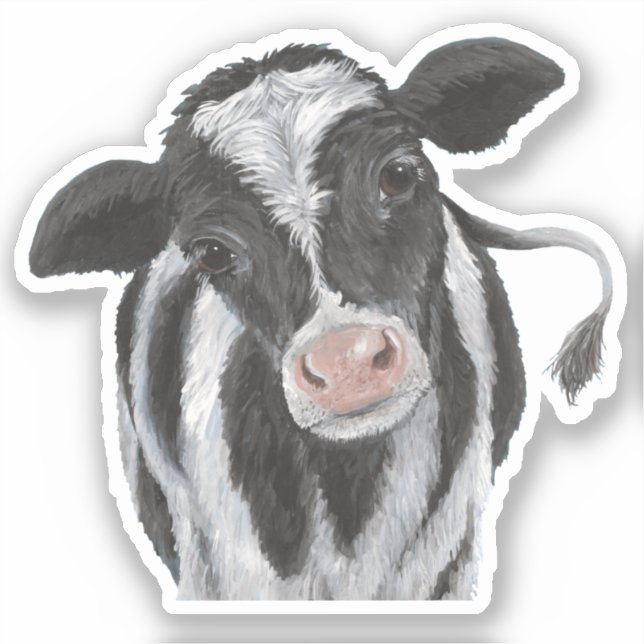 Holstein Cow Vinyl Sticker Klistermärken (Framsida)