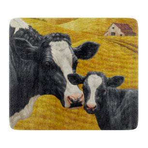 Holstein Cows och Old Wood Barn