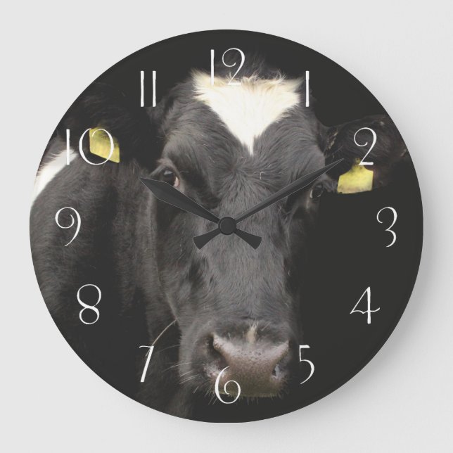 Holstein Fresian Cow Stor Klocka (Framsida)