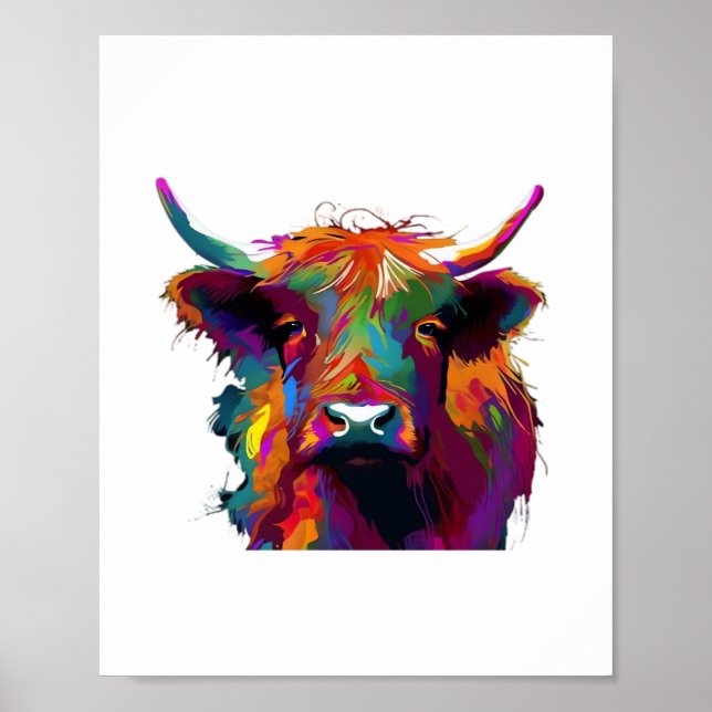 Holstein Friesian Cow - Cute Cow - Gift for Cow Lo Poster (Framsidan)