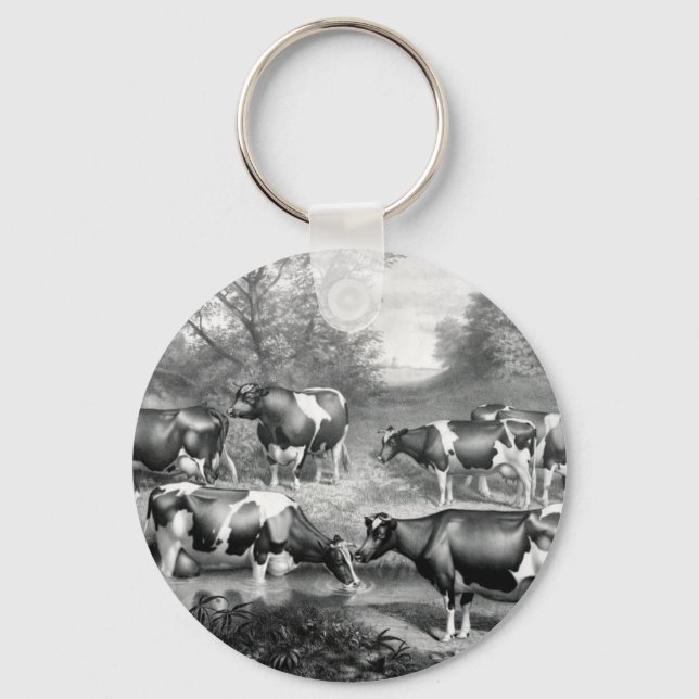Holstein frisiska kor frisiska kor nyckelring (Framsida)