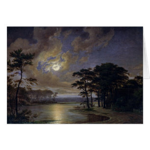 Holstein hav - månsken, 1847 hälsningskort