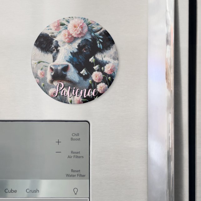 Holstein Ko Blommor Gård Gårdshus Personlig Magnet (In Situ (Fridge))