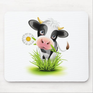 Holstein ko i gräs musmatta