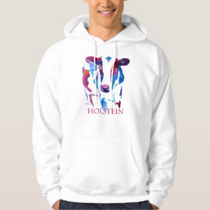 Holstein ko i lilor & deppighet sweatshirt med luva