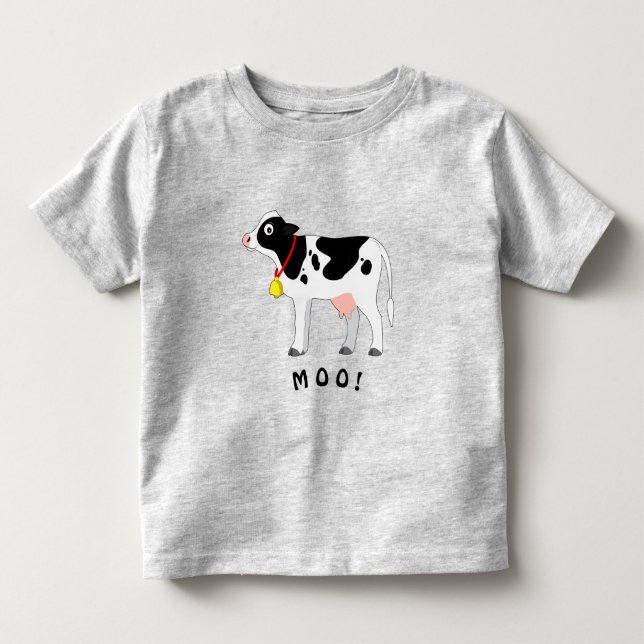 Holstein kor går mu! t shirt (Framsida)
