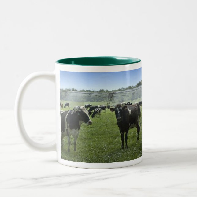 Holstein nötkreatur rånar Två-Tonad mugg (Vänster)