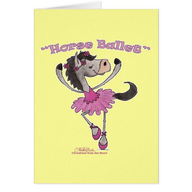Holsteiner Horse Ballet Hälsningskort (Framsidan)