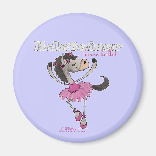 Holsteiner Horse Ballet Magnet (Framsidan)