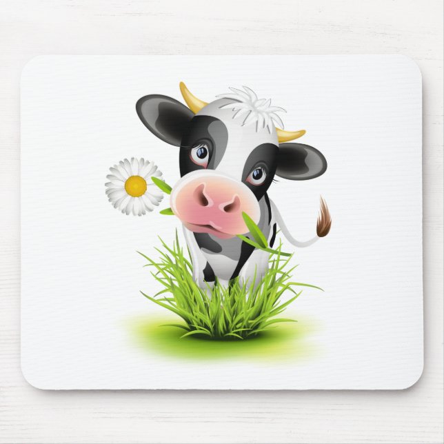 Holsteinko i gräs musmatta (Framsidan)