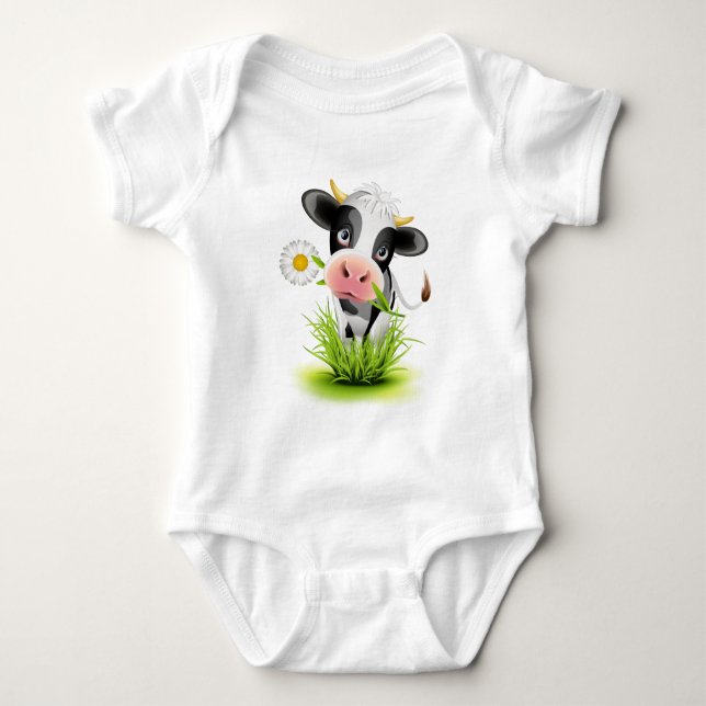 Holsteinko i gräs tee shirt (Framsida)