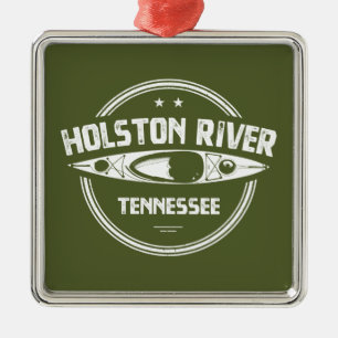 Holston River Tennessee Kayaking Julgransprydnad Metall