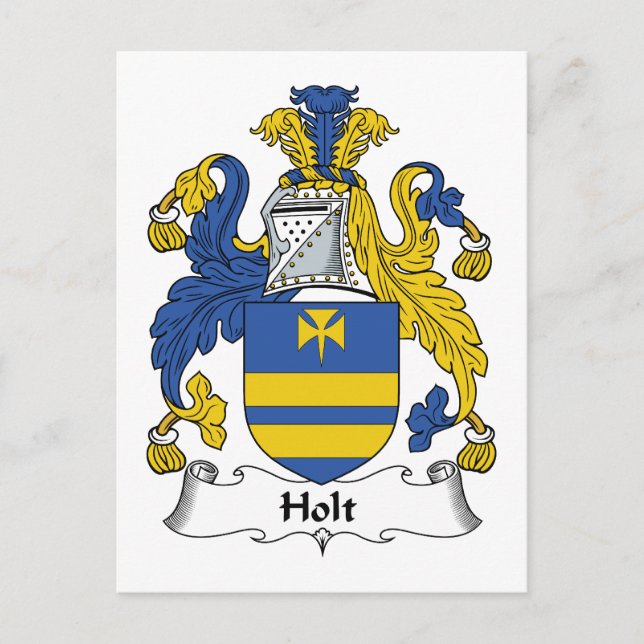 Holt Family Crest Vykort (Framsida)