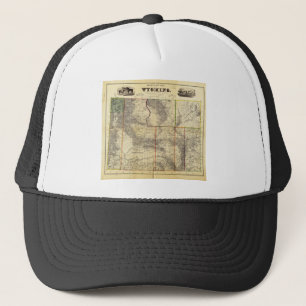 Holts nya karta 1883 av Wyoming vid den franka Keps
