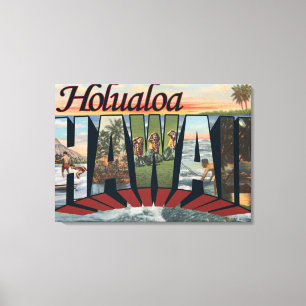 Holualoa Hawaii - stora brevplatser Canvastryck
