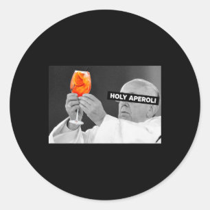 Holy Aperoli X Pe Drip X Francis Spritz Club Ny Runt Klistermärke