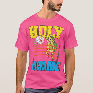 Holy Blockamole Funny Cute Volleyball Block Avocad T Shirt