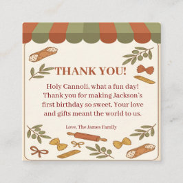 Holy Cannoli! First Birthday  Tilläggskort