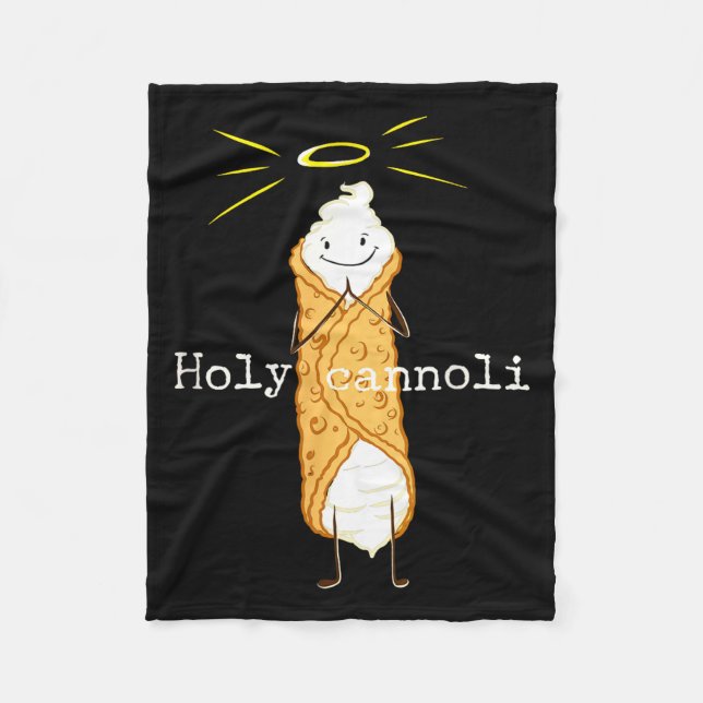 Holy Cannoli Funny Quote Italian American Gift Sic Fleecefilt (Framsidan)