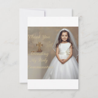 Holy Communion Thank you card Tack Kort