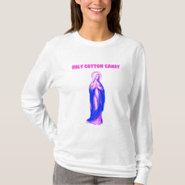 Holy Cotton Candy Vierge Marie Rose et Bleue T Shirt